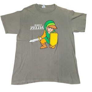 Vintage Legend of Zelda Link T-Shirt Medium 2003 Nintendo Video Games